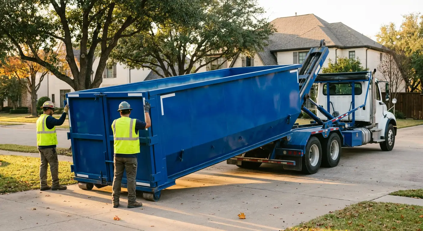 Roll-off dumpster rental service in Fort Worth