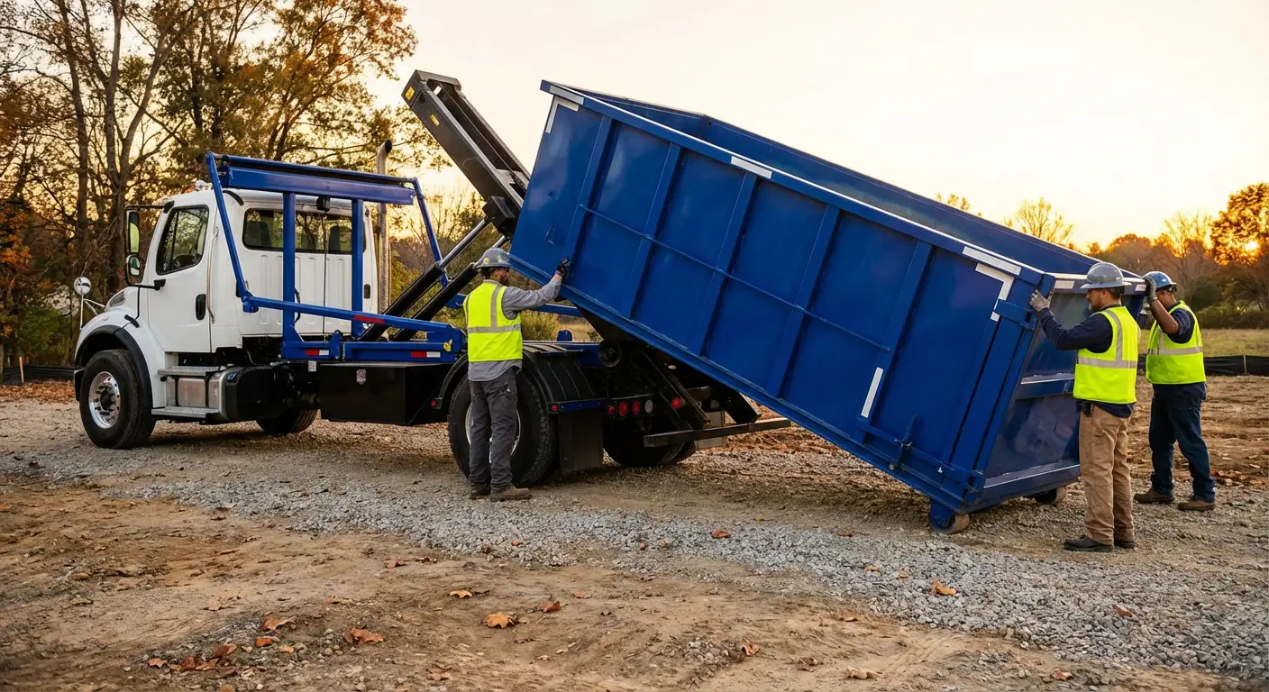 Construction dumpster delivery in Fort Worth, TX