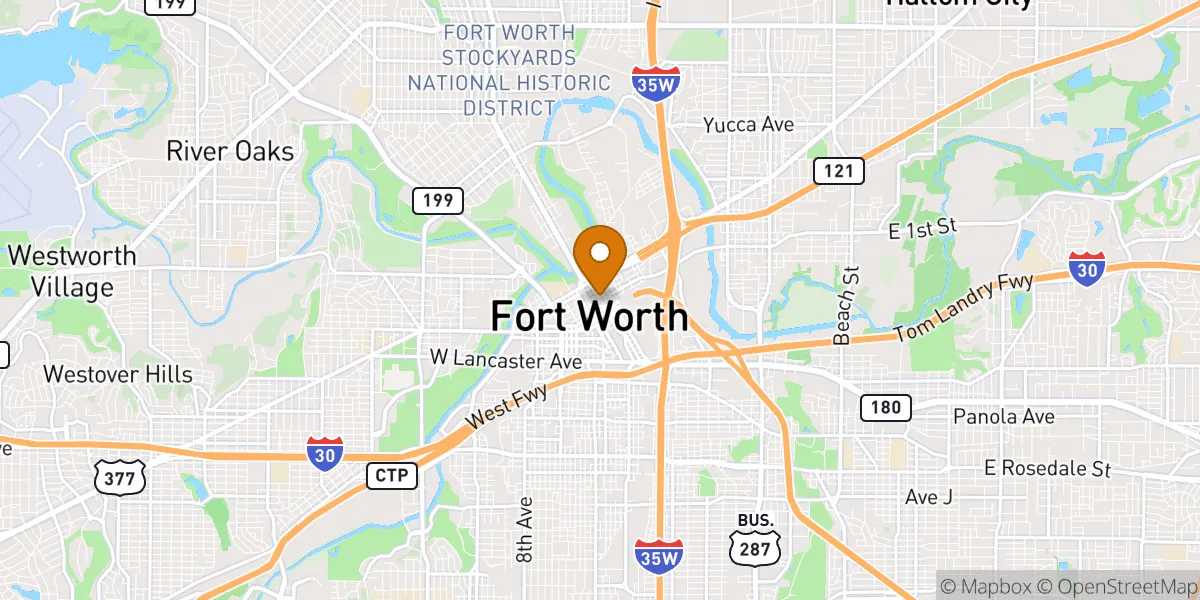 neighborhood map in Fort Worth, TX