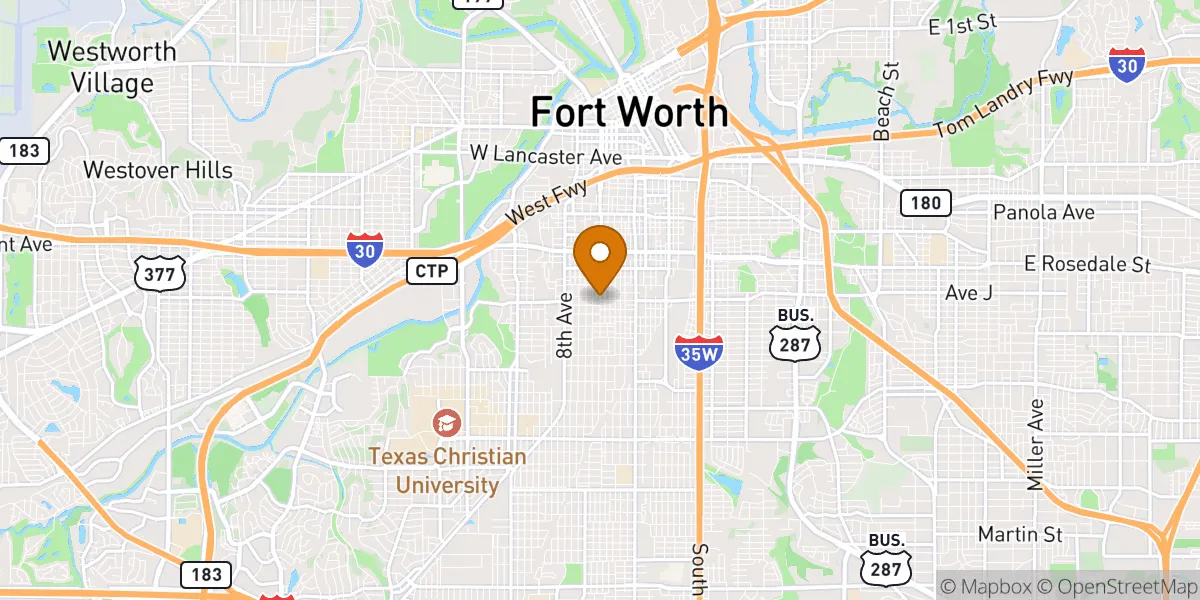 neighborhood map in Fort Worth, TX